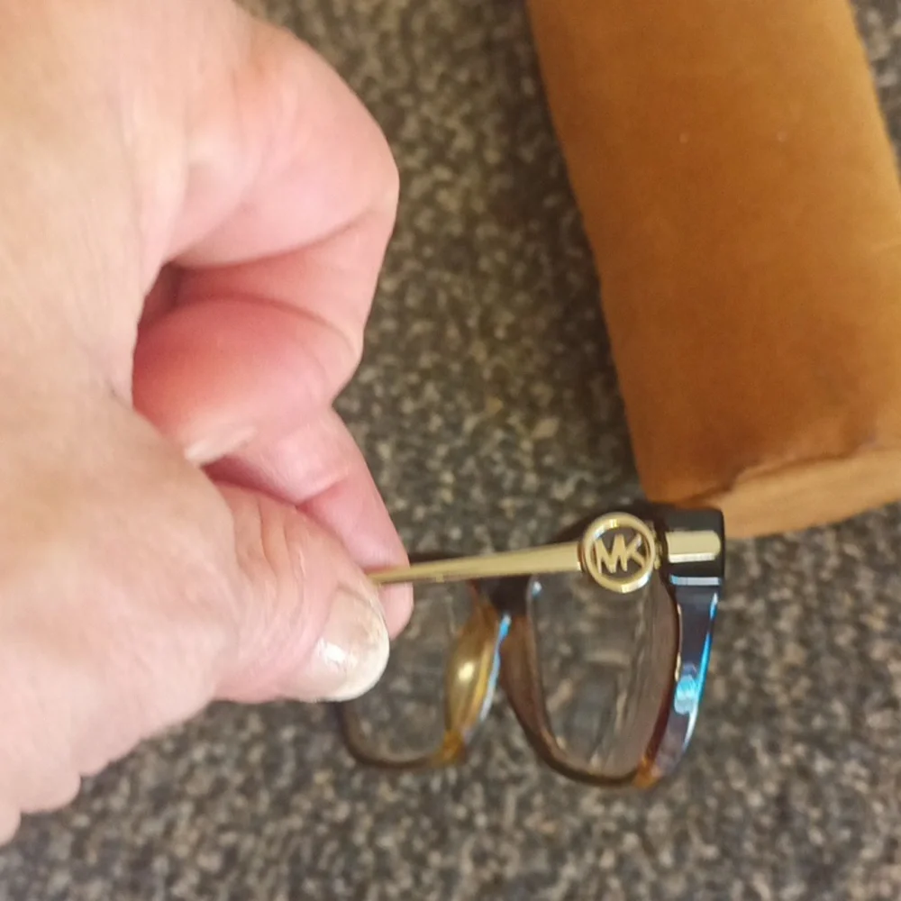 Michael Kors Tortoise Shell And Gold Wire Brown Eyeglass Frames
